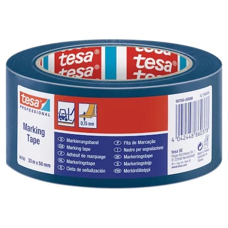 Tesa Yer İşaretleme İkaz Bandı Mavi 50 mm x 33 mt
